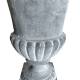 Jardinière en Fonte Grise Style Médicis Vase Vasque Pot de Fleur 24x24x30,5cm