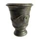 Vase Esprit Anduze Vasque Jardinière Pot de Fleurs Décoration Extérieure en Fonte Vert Anglais 40,5x40,5x51cm