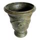 Vase Esprit Anduze Vasque Jardinière Pot de Fleurs Décoration Extérieure en Fonte Vert Anglais 40,5x40,5x51cm