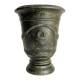 Vase Esprit Anduze Vasque Jardinière Pot de Fleurs Décoration Extérieure en Fonte Vert Anglais 40,5x40,5x51cm