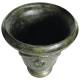 Vase Esprit Anduze Vasque Jardinière Pot de Fleurs Décoration Extérieure en Fonte Vert Anglais 55,5x55,5x71cm