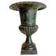 Grand Vase XXL Vasque Jardiniere en Fonte Vert Anglais Style Medicis Pot de Fleur 58x58x75cm