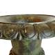 Grand Vase XXL Vasque Jardiniere en Fonte Vert Anglais Style Medicis Pot de Fleur 58x58x75cm