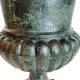 Grand Vase XXL Vasque Jardiniere en Fonte Vert Anglais Style Medicis Pot de Fleur 58x58x75cm