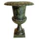 Grand Vase XXL Vasque Jardiniere en Fonte Vert Anglais Style Medicis Pot de Fleur 58x58x75cm