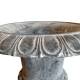Grand Vase XXXXL Vasque Jardinière en Fonte Grise Style Médicis Pot de Fleur 81x81x126cm