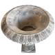 Grand Vase XXXXL Vasque Jardinière en Fonte Grise Style Médicis Pot de Fleur 81x81x126cm