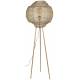 Lampadaire Meezan Dutchbone Luminaire Moderne Eclairage sur Pied en Métal Doré 48x48x143cm