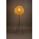 Lampadaire Meezan Dutchbone Luminaire Moderne Eclairage sur Pied en Métal Doré 48x48x143cm