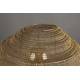 Lampadaire Meezan Dutchbone Luminaire Moderne Eclairage sur Pied en Métal Doré 48x48x143cm
