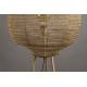 Lampadaire Meezan Dutchbone Luminaire Moderne Eclairage sur Pied en Métal Doré 48x48x143cm