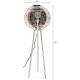 Lampadaire Meezan Dutchbone Luminaire Moderne Eclairage sur Pied en Métal Noir 48x48x143cm