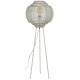Lampadaire Meezan Dutchbone Luminaire Moderne Eclairage sur Pied en Métal Gris Sable 48x48x143cm