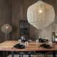 Lampadaire Meezan Dutchbone Luminaire Moderne Eclairage sur Pied en Métal Gris Sable 48x48x143cm