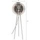Lampadaire Meezan Dutchbone Luminaire Moderne Eclairage sur Pied en Métal Gris Sable 48x48x143cm
