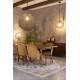 Suspension M Meezan Dutchbone Luminaire Moderne Eclairage en Métal Noir 48x48x151cm