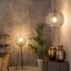 Suspension M Meezan Dutchbone Luminaire Moderne Eclairage en Métal Noir 48x48x151cm