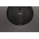 Suspension M Meezan Dutchbone Luminaire Moderne Eclairage en Métal Noir 48x48x151cm