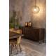 Suspension M Meezan Dutchbone Luminaire Moderne Eclairage en Métal Noir 48x48x151cm