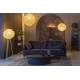 Suspension M Meezan Dutchbone Luminaire Moderne Eclairage en Métal Gris Sable 48x48x151cm