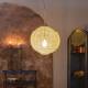 Suspension M Meezan Dutchbone Luminaire Moderne Eclairage en Métal Gris Sable 48x48x151cm
