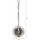 Suspension M Meezan Dutchbone Luminaire Moderne Eclairage en Métal Gris Sable 48x48x151cm