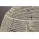 Suspension M Meezan Dutchbone Luminaire Moderne Eclairage en Métal Gris Sable 48x48x151cm