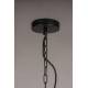 Suspension XL Meezan Dutchbone Luminaire Moderne Eclairage en Métal Noir 77x77x180cm
