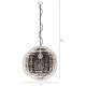 Suspension XL Meezan Dutchbone Luminaire Moderne Eclairage en Métal Noir 77x77x180cm