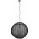 Suspension XL Meezan Dutchbone Luminaire Moderne Eclairage en Métal Noir 77x77x180cm