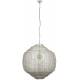 Suspension XL Meezan Dutchbone Luminaire Moderne Eclairage en Métal Gris Sable 77x77x180cm