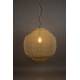 Suspension XL Meezan Dutchbone Luminaire Moderne Eclairage en Métal Gris Sable 77x77x180cm