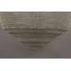 Suspension XL Meezan Dutchbone Luminaire Moderne Eclairage en Métal Gris Sable 77x77x180cm