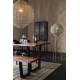 Suspension XL Meezan Dutchbone Luminaire Moderne Eclairage en Métal Gris Sable 77x77x180cm