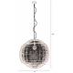 Suspension XL Meezan Dutchbone Luminaire Moderne Eclairage en Métal Gris Sable 77x77x180cm
