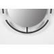 Miroir Emma Zuiver Glace Moderne Décoration Murale en Métal Noir et Verre Trempé 12x56x70cm