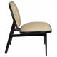 Fauteuil Spike Zuiver Siège de Salon Assise Moderne en Métal Noir et Cannage Rotin Naturel 70x78,6x84,1cm