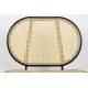 Fauteuil Spike Zuiver Siège de Salon Assise Moderne en Métal Noir et Cannage Rotin Naturel 70x78,6x84,1cm