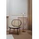 Fauteuil Spike Zuiver Siège de Salon Assise Moderne en Métal Noir et Cannage Rotin Naturel 70x78,6x84,1cm