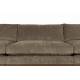 Canapé Blossom 4-5 Places Mousse Zuiver Banquette de Salon en Chêne Massif Teinté Noyer et Tissu Vert Mousse 80x101x335cm