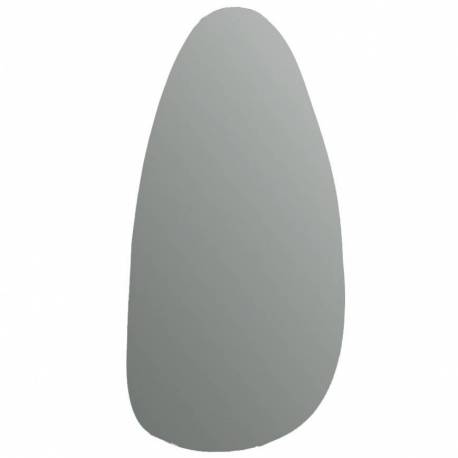 Miroir Hinès Athezza Glace Moderne Décoration Murale en Verre et Bois Noir 1,2x45x90cm