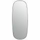 Miroir Hinès Athezza Glace Moderne Décoration Murale en Verre et Métal Noir 1,5x40x100cm