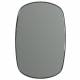 Miroir Hinès Athezza Glace Moderne Décoration Murale en Verre et Métal Noir 1,5x40x55cm