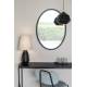 Lampe de Table Aysa Noir Woody Luminaire à Poser Eclairage en Aluminium Thermolaqué Noir et Tissu Blanc 25x25x52cm