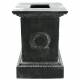 Socle Colonne Pilier Pour Vasque Jardinière Décoration Extérieure Intérieure de Château en Fonte Patinée Grise 44x44x63cm