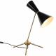 Lampe de Bureau François Signature Lampe Trépied Luminaire à Poser Bicolore Métal 31x40x70cm