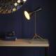 Lampe de Bureau François Signature Lampe Trépied Luminaire à Poser Bicolore Métal 31x40x70cm
