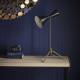 Lampe de Bureau François Signature Lampe Trépied Luminaire à Poser Bicolore Métal 31x40x70cm