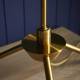 Lampe de Bureau François Signature Lampe Trépied Luminaire à Poser Bicolore Métal 31x40x70cm