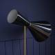 Lampe de Bureau François Signature Lampe Trépied Luminaire à Poser Bicolore Métal 31x40x70cm